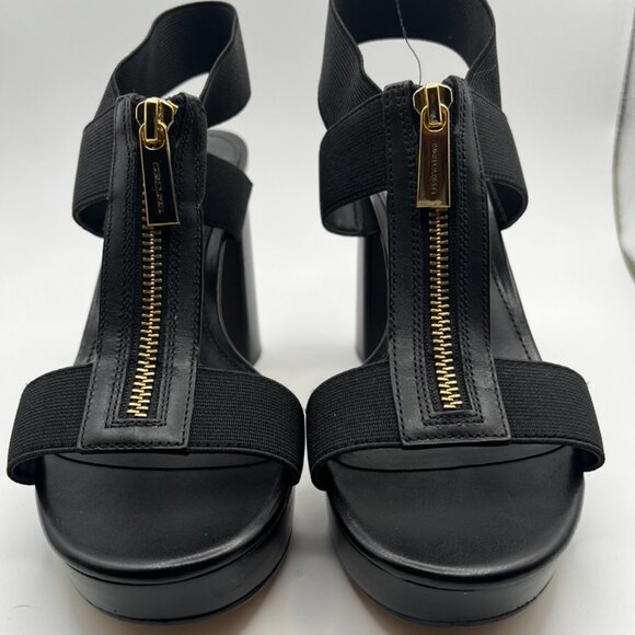 Michael Kors Berkeley T strap black dress sandal Size 6 - Picture 3 of 12